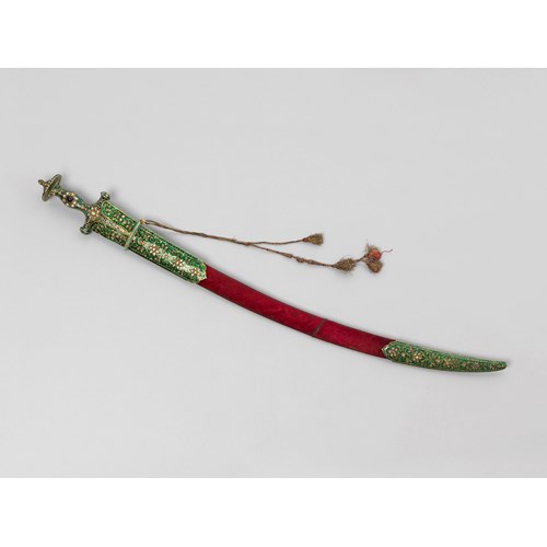 Gem-Set Enamelled Talwar